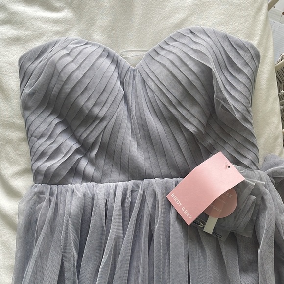 🦢Birdy Grey Christina Convertible Dress - Tulle Silver - Picture 3 of 3